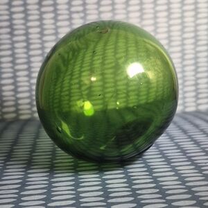 Elegant Green Glass Sphere Accent